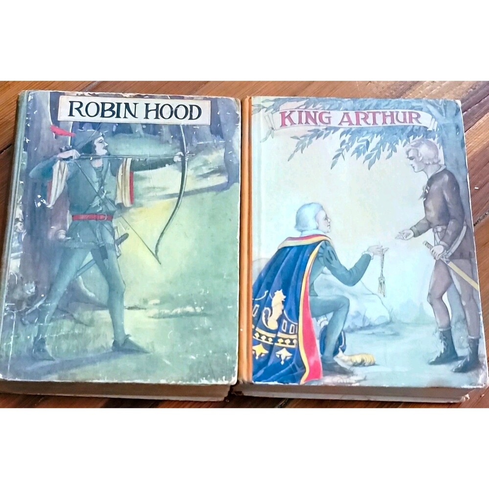 Robin Hood & King Arthur Illustrated Hardcover Adventure Books for Children